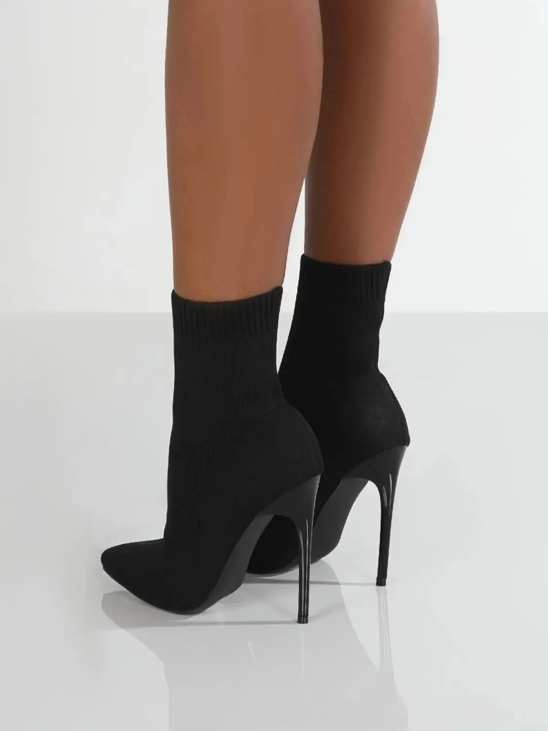 'Triana' Mesh Stiletto Boots