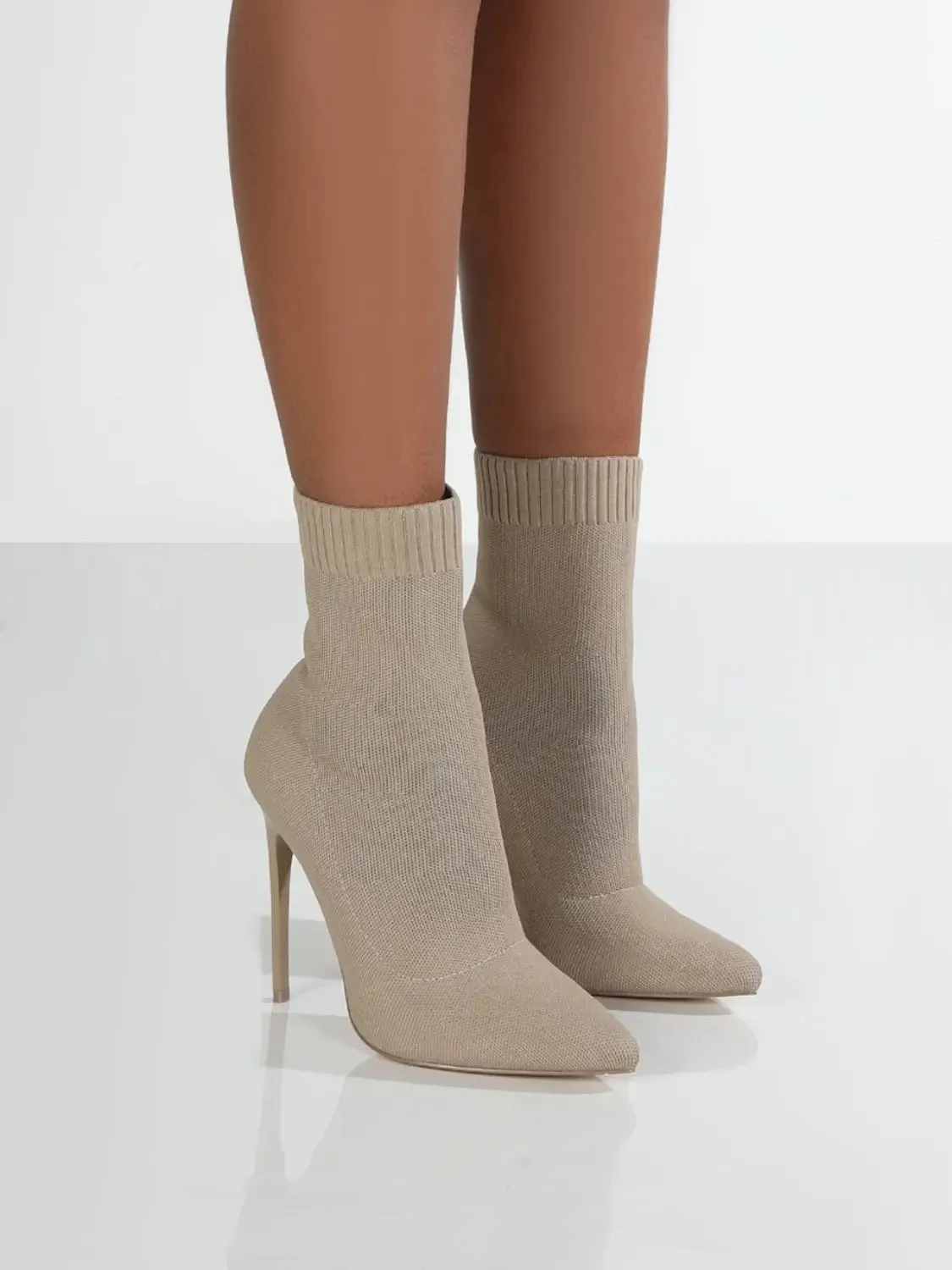'Triana' Mesh Stiletto Boots