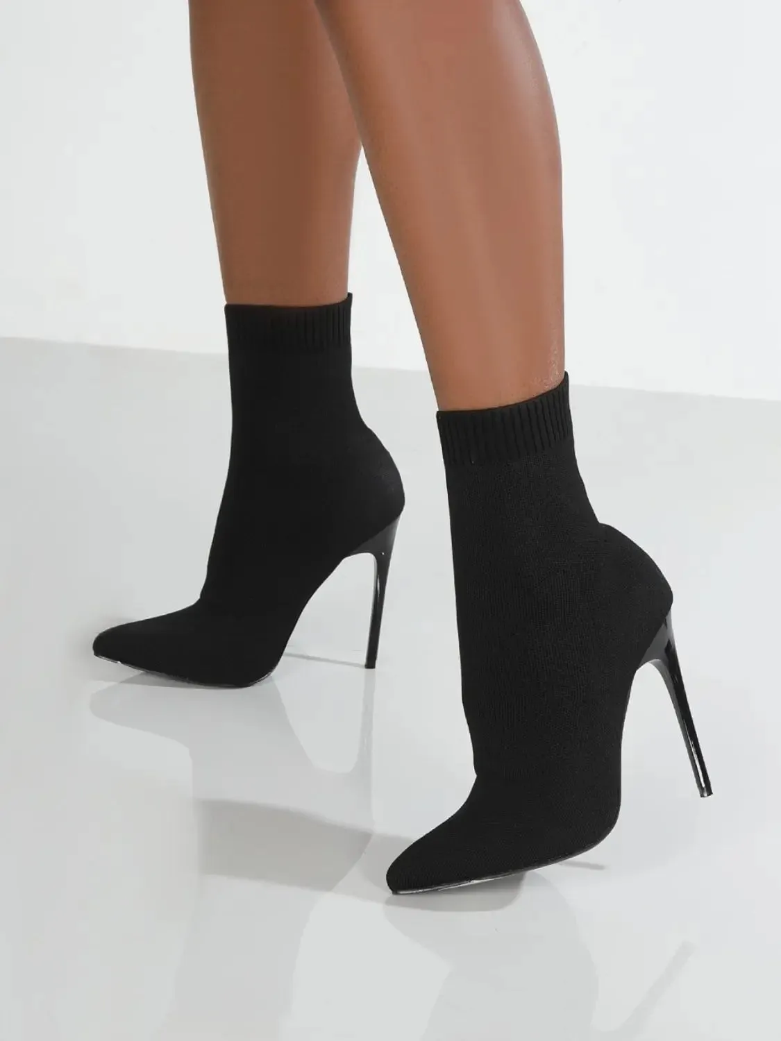 'Triana' Mesh Stiletto Boots