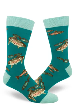 Trout Fishing Men's Socks