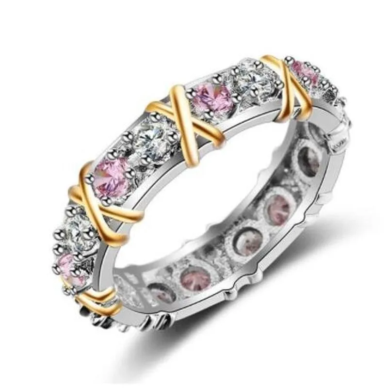 Twoton Diamond Ring Engagement for Women Jewelry