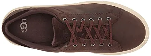 UGG Men's BAYSIDER Low Weather Sneaker, Grizzly Leather, 11