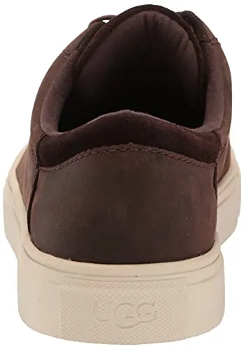 UGG Men's BAYSIDER Low Weather Sneaker, Grizzly Leather, 11