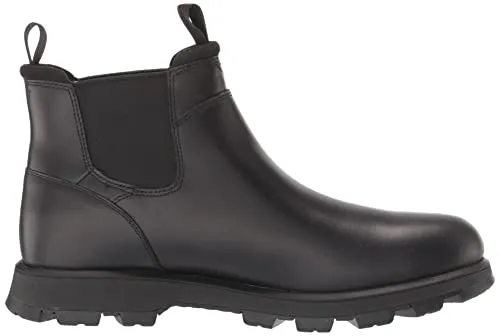 UGG Men's Hillmont Chelsea Boot, Black Leather, Size 11