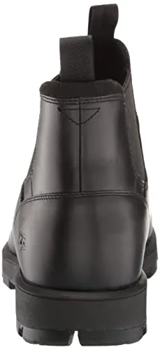 UGG Men's Hillmont Chelsea Boot, Black Leather, Size 11