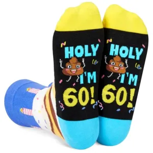 Unique 60th Birthday Gifts for Men Women, Crazy Silly 60st Birthday Socks, Funny Gift Idea for Unisex Adult 60-Year-Old