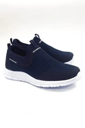 Unisex Navy Blue White Full Orthopedic Sports Shoes
