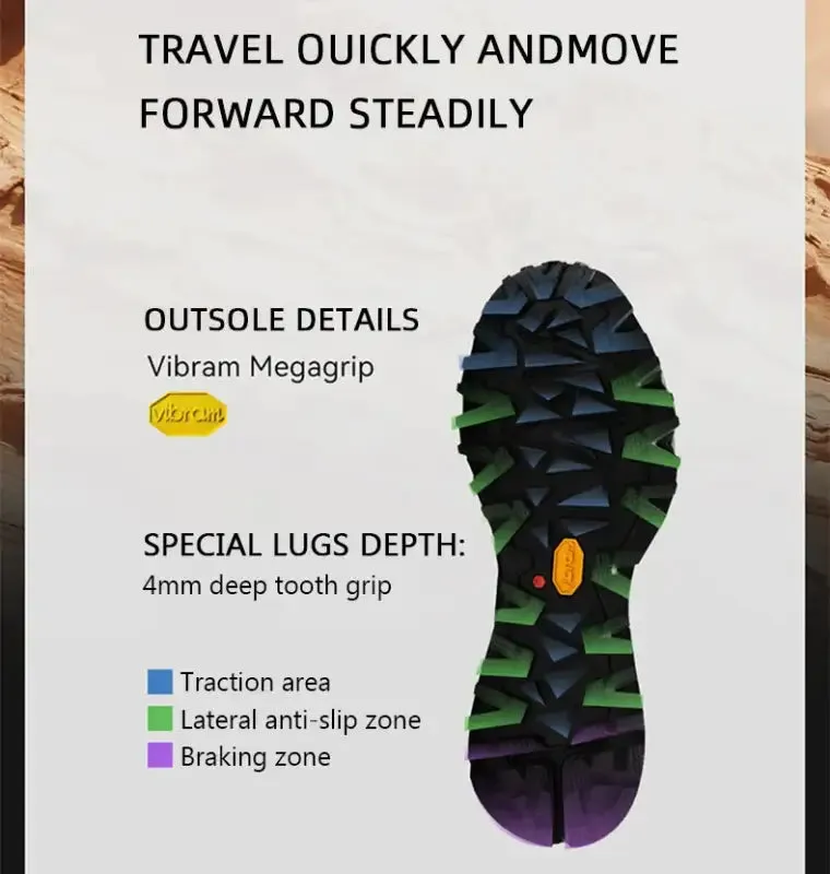 Vibram Waterproof Hiking Shoes