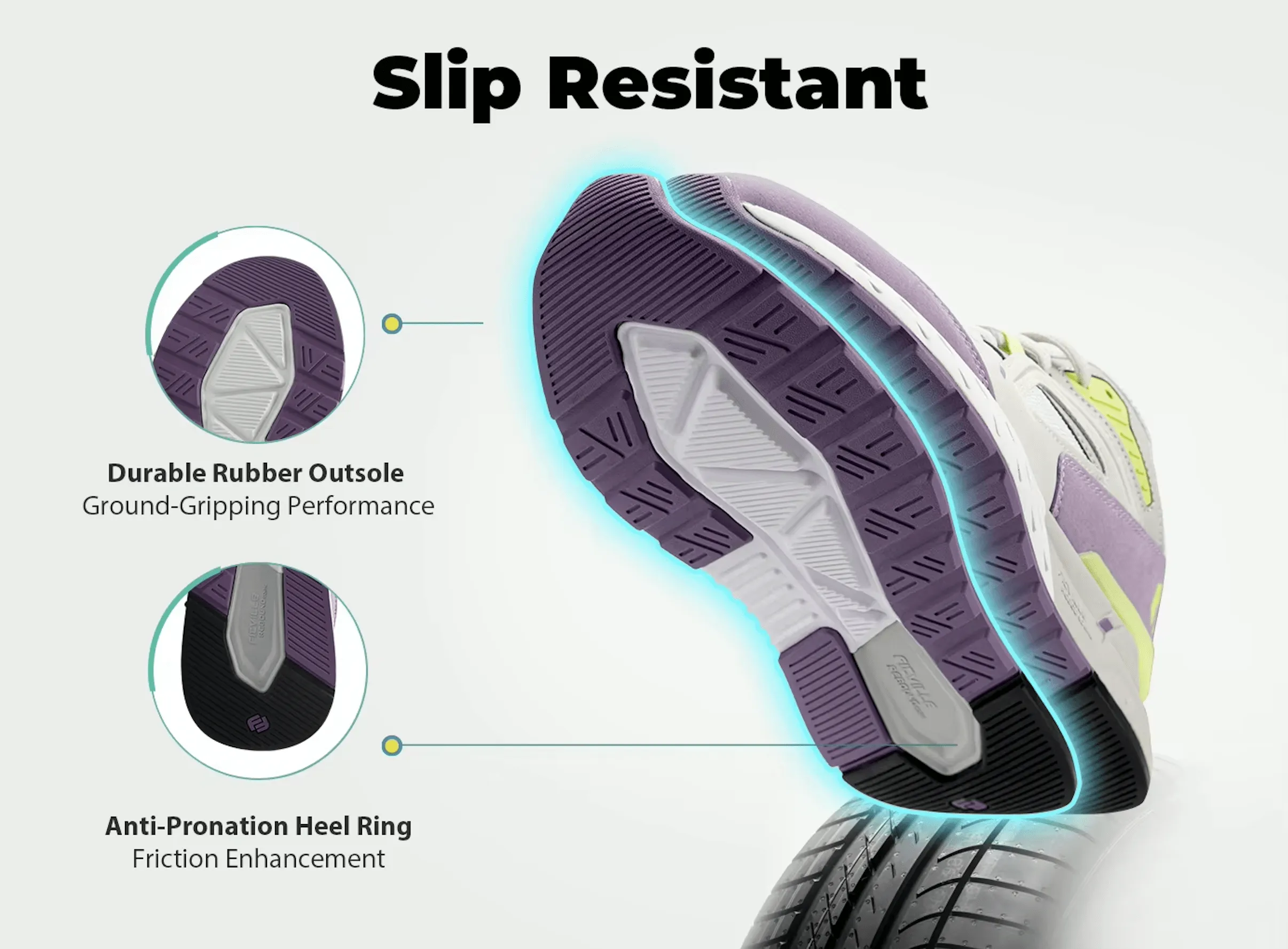 VilyVital™ Extra Wide Orthopedic Walking Shoes – Lightweight Comfort for Foot Pain Relief