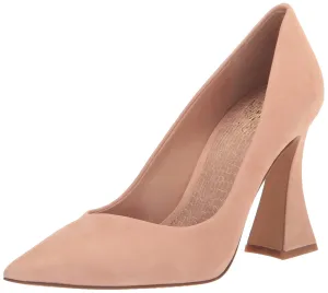 Vince Camuto Women's Footwear Women's Akenta Flare Heel Pump, Beige, 9