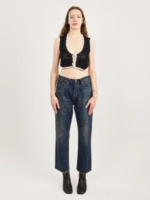 Vintage Dark Selvedge Denim Ankle Cut