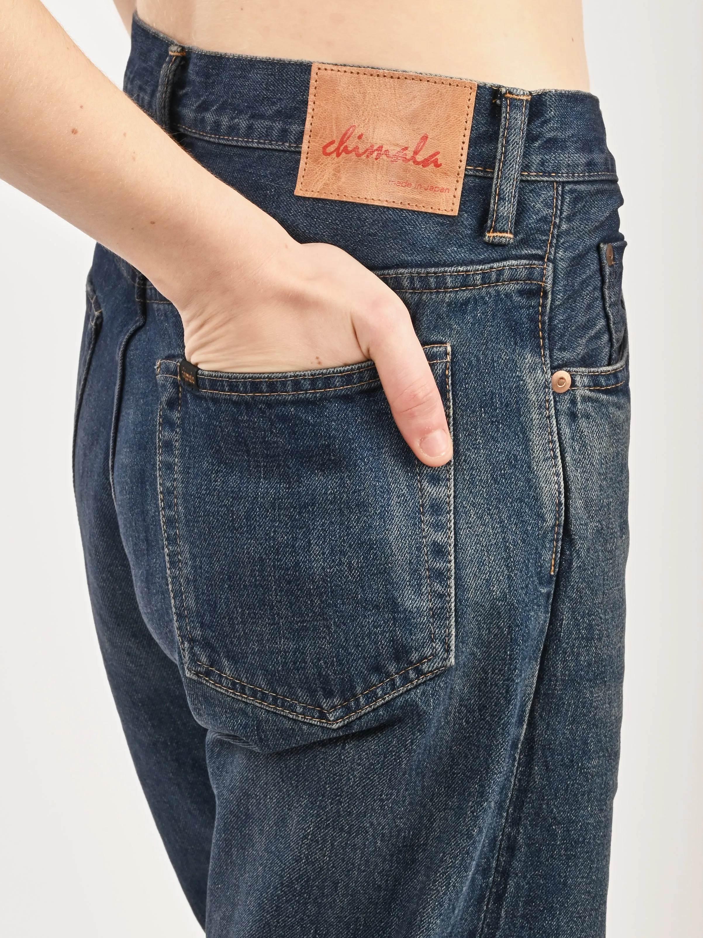 Vintage Dark Selvedge Denim Ankle Cut