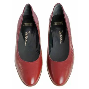 Vintage Red Leather Ballet Flat Shoe Gloria Vanderbilt  for Saks 9N