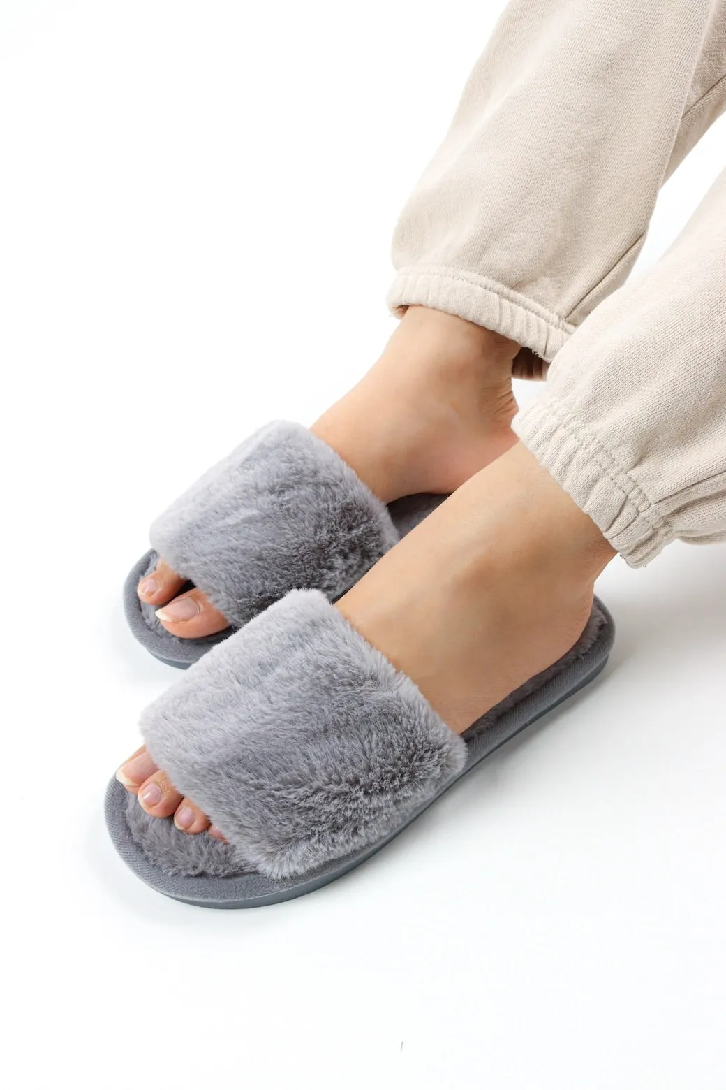 Viny - Winter Faux Fur Slipper For Women