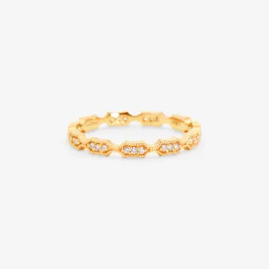 White Diamond Elongated Rhombus Eternity Band | R9302W