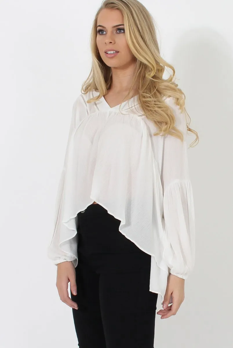 White V Front Top - Donna