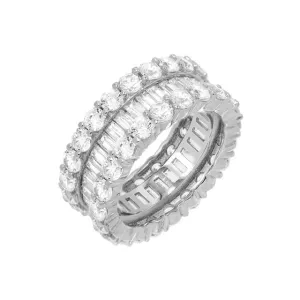 Wide Baguette Eternity Band