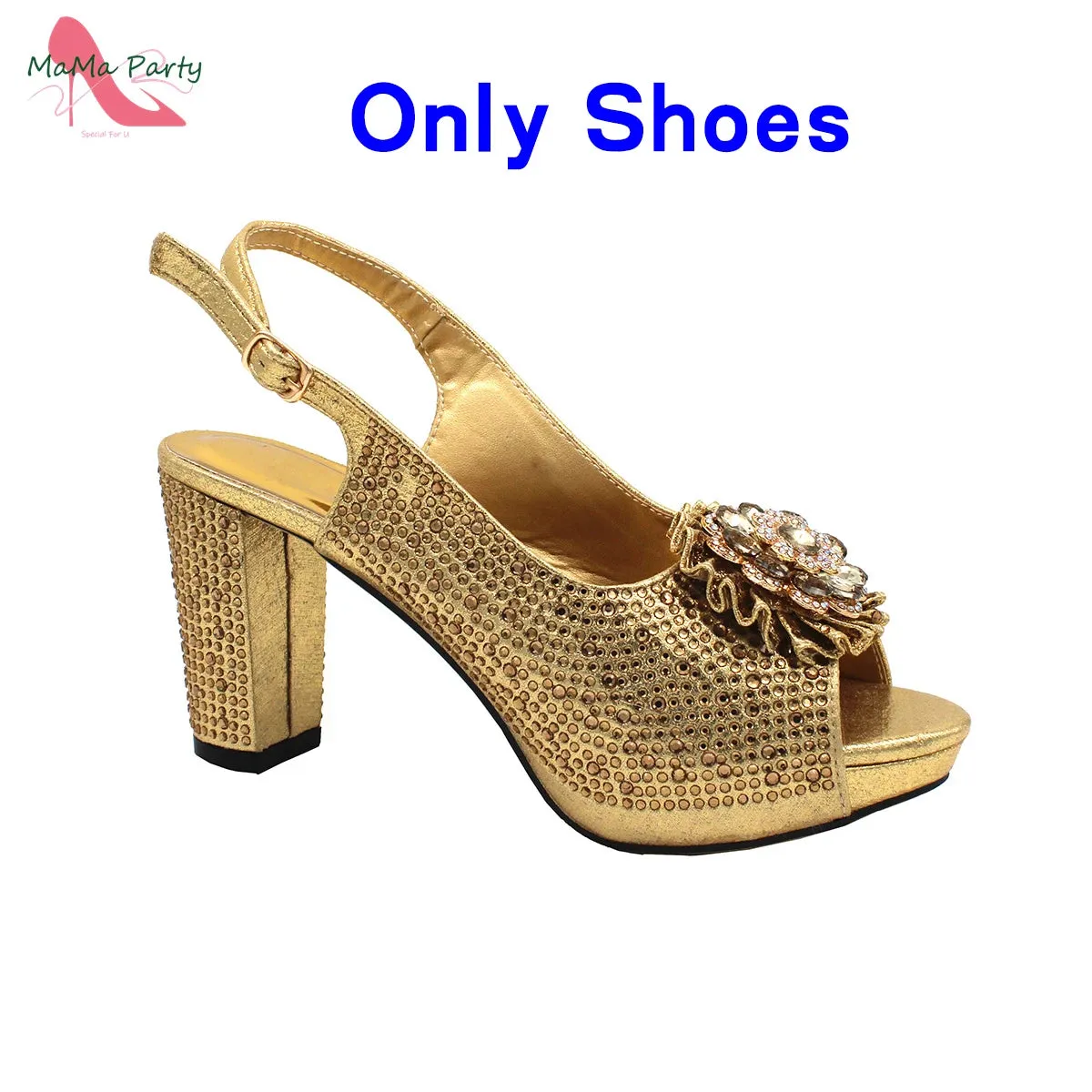 Wine Color New Coming Italian Women Shoes and Bag Set with Platform Nigerian Lady Pumps for Garden Party