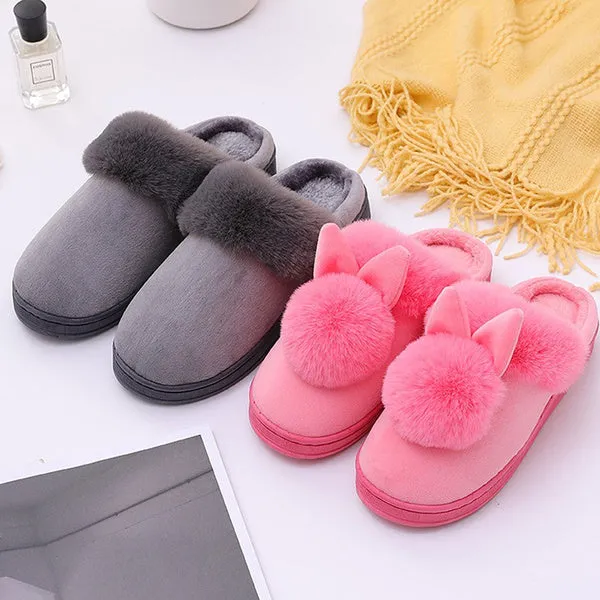 Winter Indoor Shoes Cotton Cartoon Slippers Warm Home Shoes Cute Slippers 36-41 Pantufas Feminino