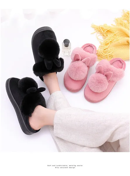 Winter Indoor Shoes Cotton Cartoon Slippers Warm Home Shoes Cute Slippers 36-41 Pantufas Feminino