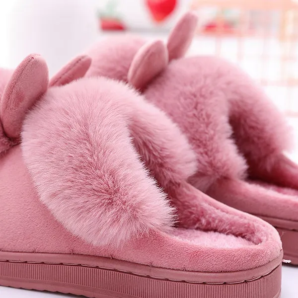 Winter Indoor Shoes Cotton Cartoon Slippers Warm Home Shoes Cute Slippers 36-41 Pantufas Feminino