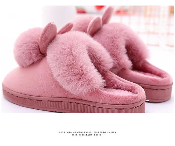 Winter Indoor Shoes Cotton Cartoon Slippers Warm Home Shoes Cute Slippers 36-41 Pantufas Feminino