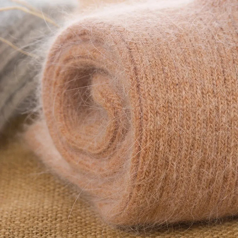 Winter Warm Wool Socks for Women - Super Thick Solid Sheep Wool Thermal Socks, Soft and Cozy