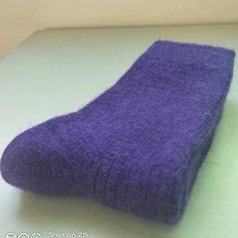 Winter Warm Wool Socks for Women - Super Thick Solid Sheep Wool Thermal Socks, Soft and Cozy