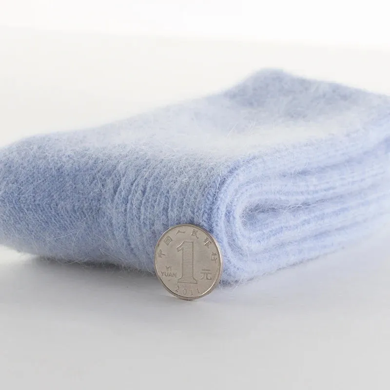 Winter Warm Wool Socks for Women - Super Thick Solid Sheep Wool Thermal Socks, Soft and Cozy