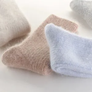 Winter Warm Wool Socks for Women - Super Thick Solid Sheep Wool Thermal Socks, Soft and Cozy