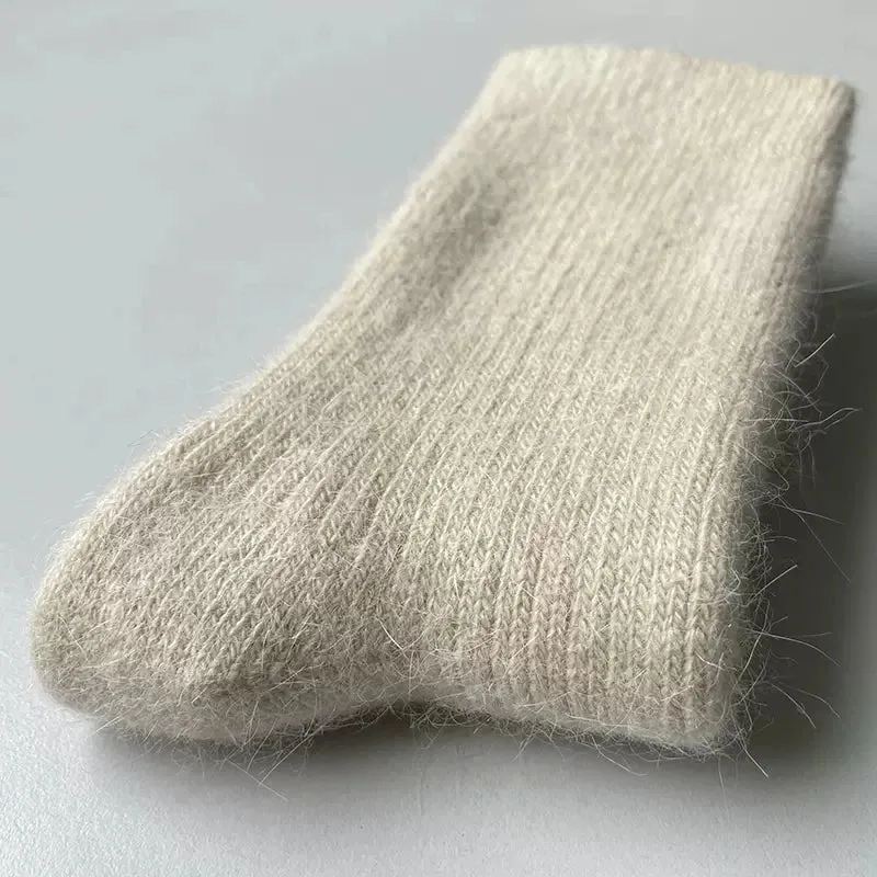 Winter Warm Wool Socks for Women - Super Thick Solid Sheep Wool Thermal Socks, Soft and Cozy