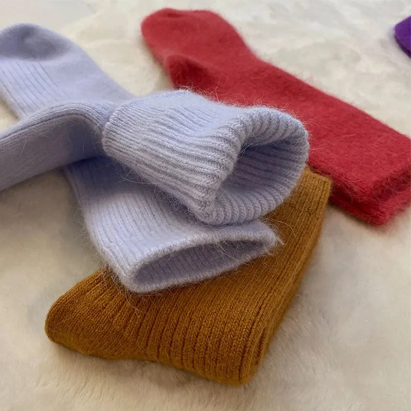 Winter Warm Wool Socks for Women - Super Thick Solid Sheep Wool Thermal Socks, Soft and Cozy