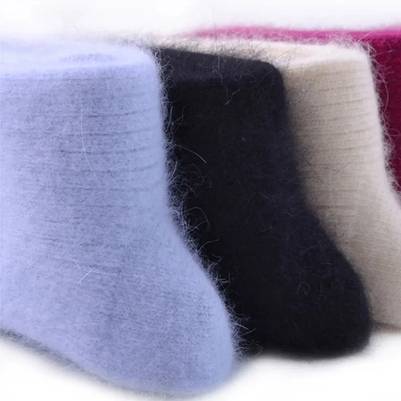 Winter Warm Wool Socks for Women - Super Thick Solid Sheep Wool Thermal Socks, Soft and Cozy