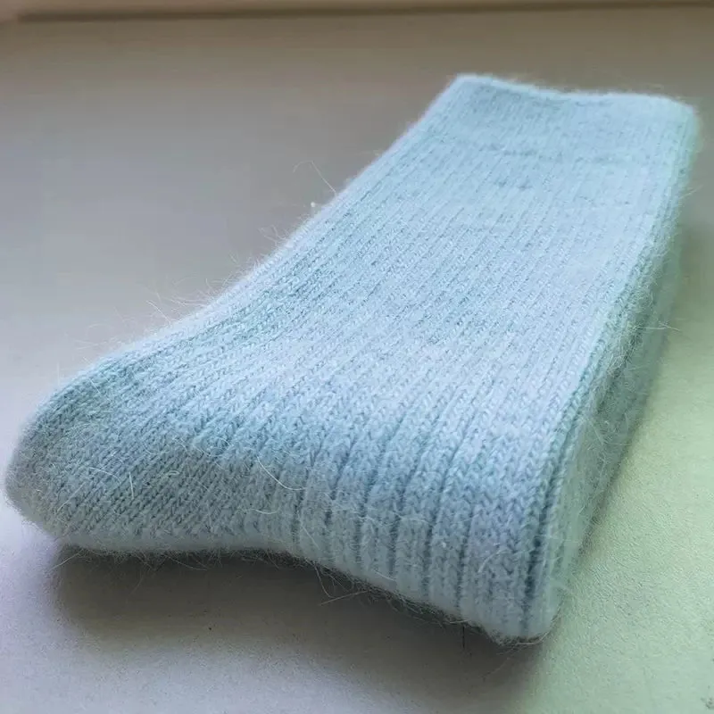 Winter Warm Wool Socks for Women - Super Thick Solid Sheep Wool Thermal Socks, Soft and Cozy
