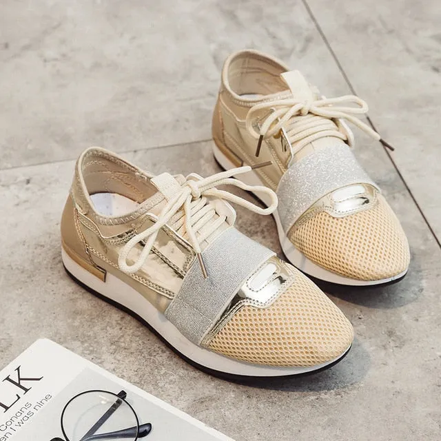 Women Sneakers Spring Fashio Leather shoes Ladies 2019