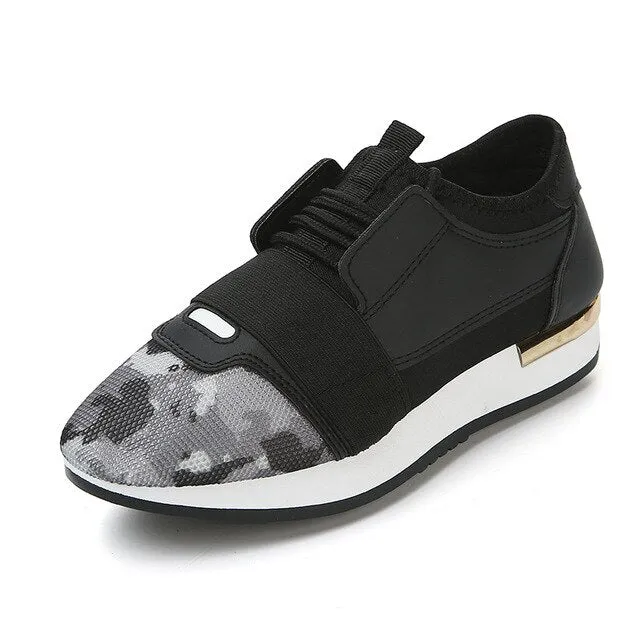 Women Sneakers Spring Fashio Leather shoes Ladies 2019