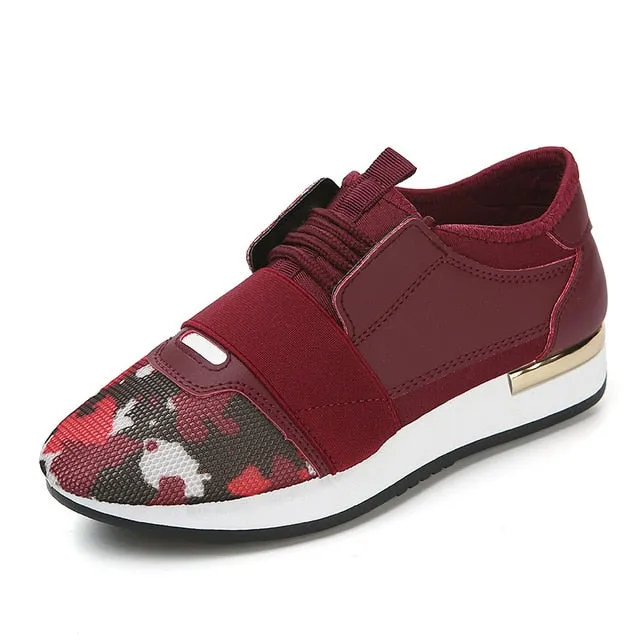 Women Sneakers Spring Fashio Leather shoes Ladies 2019