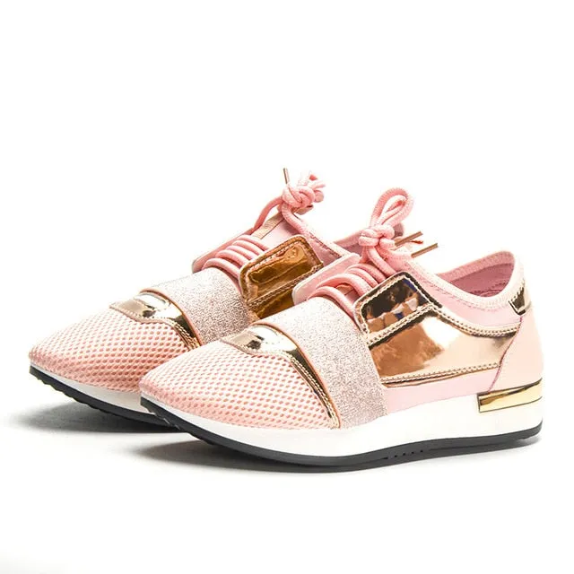 Women Sneakers Spring Fashio Leather shoes Ladies 2019