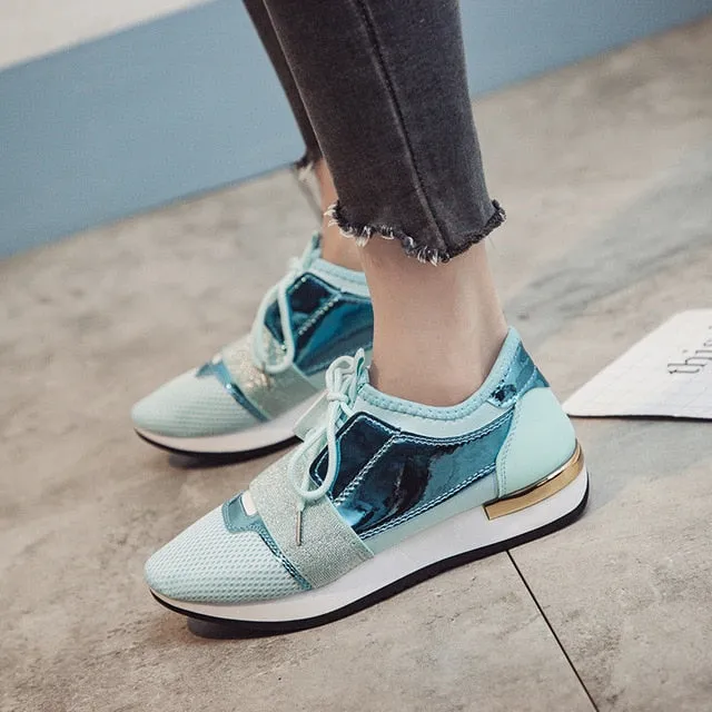 Women Sneakers Spring Fashio Leather shoes Ladies 2019