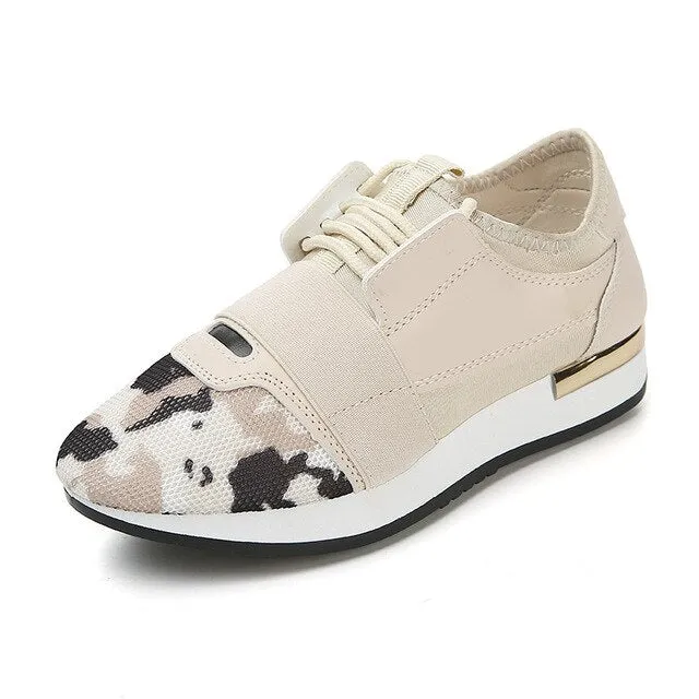 Women Sneakers Spring Fashio Leather shoes Ladies 2019