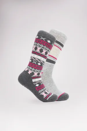 Women's 2-Pack Wool Thermal Socks