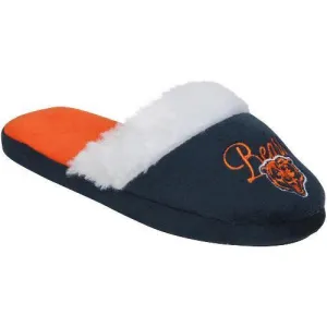 Women's Chicago Bears Colorblock Fur Slide Slippers