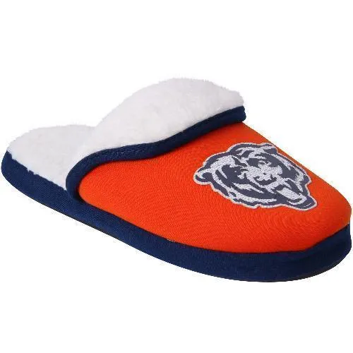 Women's Chicago Bears Glitter Patch Slippers
