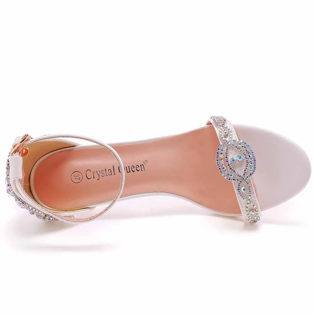 Womens Open Toe Ankle Strap High Heel Dress Party Pump Sandals