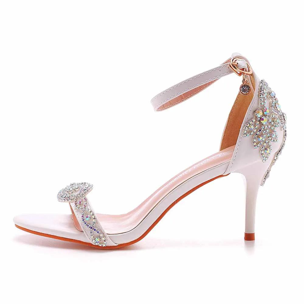 Womens Open Toe Ankle Strap High Heel Dress Party Pump Sandals