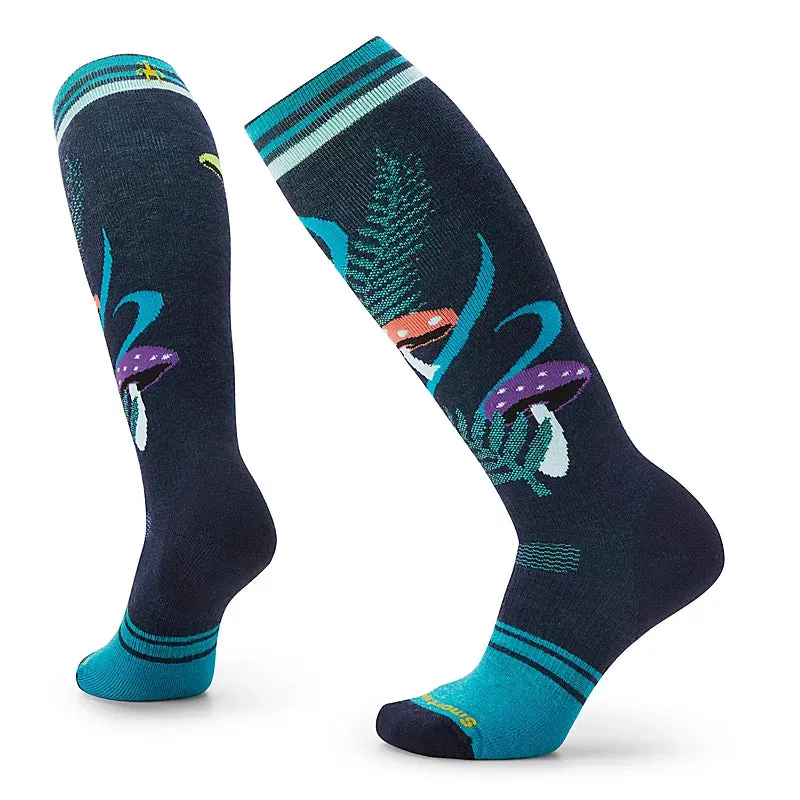 Women's Snowboard Full Cushion Fungi Fabulous Over The Calf Socks