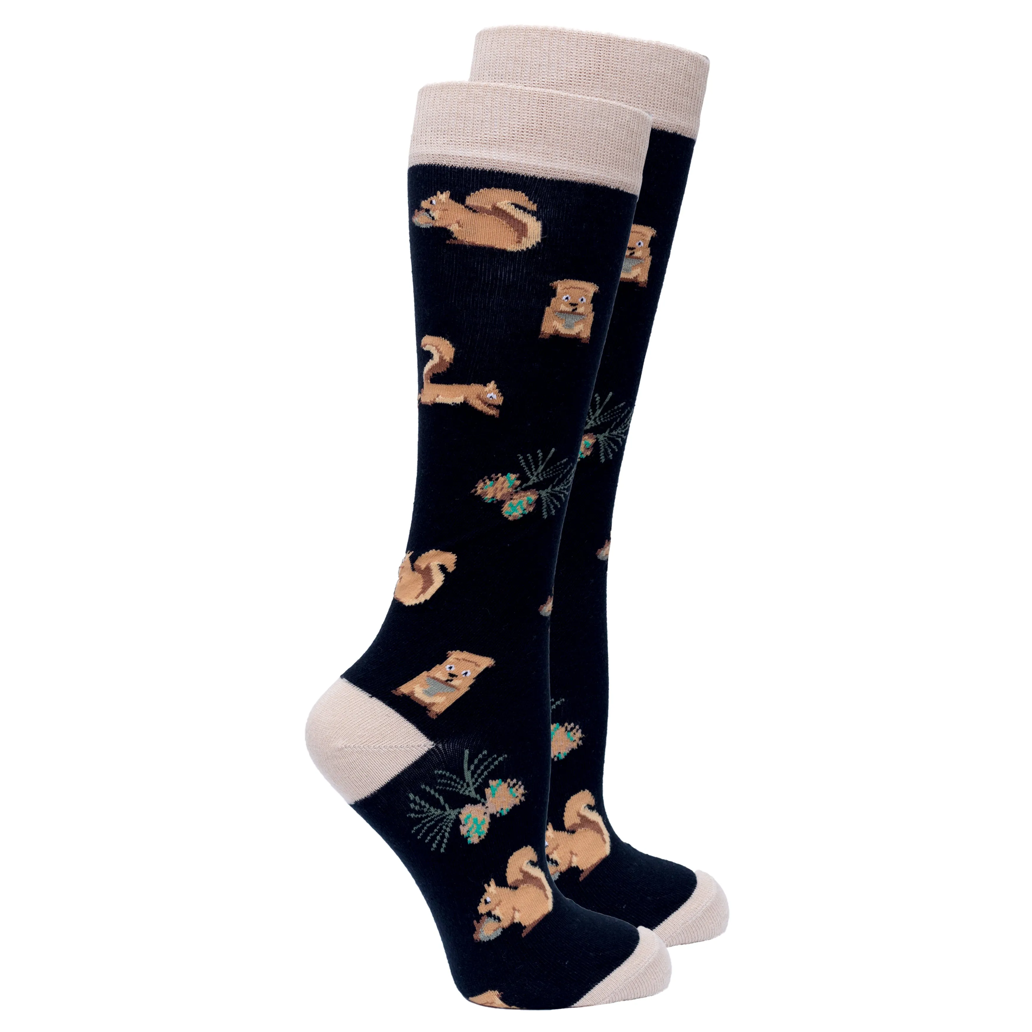 Women's Squirrel Knee High Socks