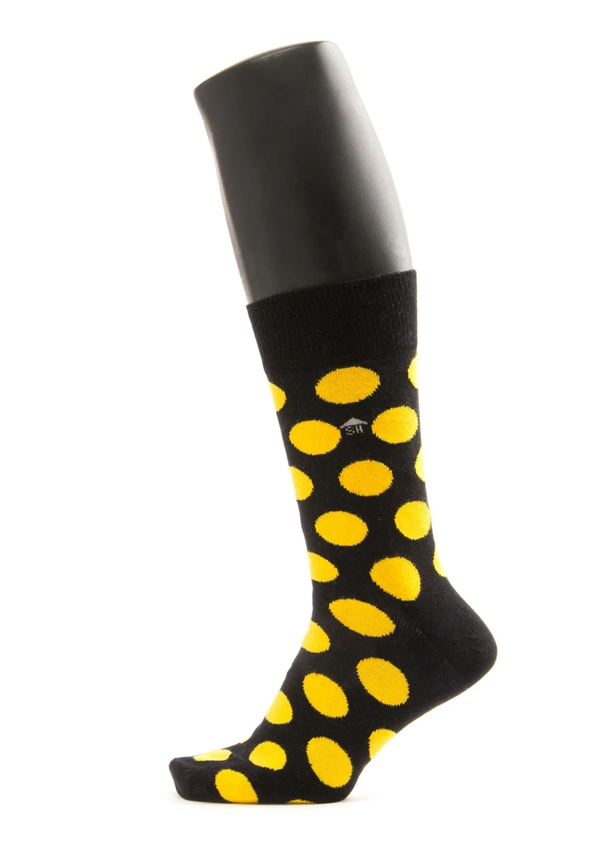 Yellow Dots Design Men Socks