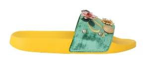 Yellow Green Velvet DG Logo Slides