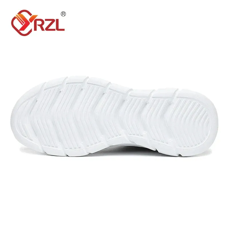YRZL Black Waterproof Running Shoes for All-Weather Comfort